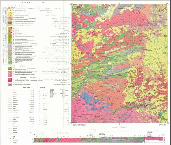 تهیه نقشه زمین شناسی معدنی